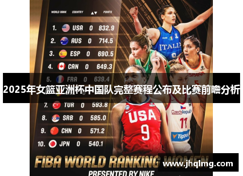 2025年女篮亚洲杯中国队完整赛程公布及比赛前瞻分析 2025年女篮亚洲杯中国队完整赛程公布及比赛前瞻分析